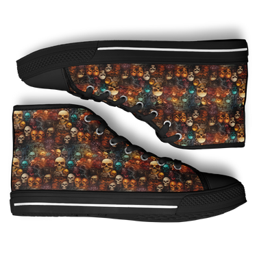 Chokefish™ Urban Peak Retro High Tops-Skulls-006